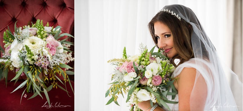 Bride with flowers