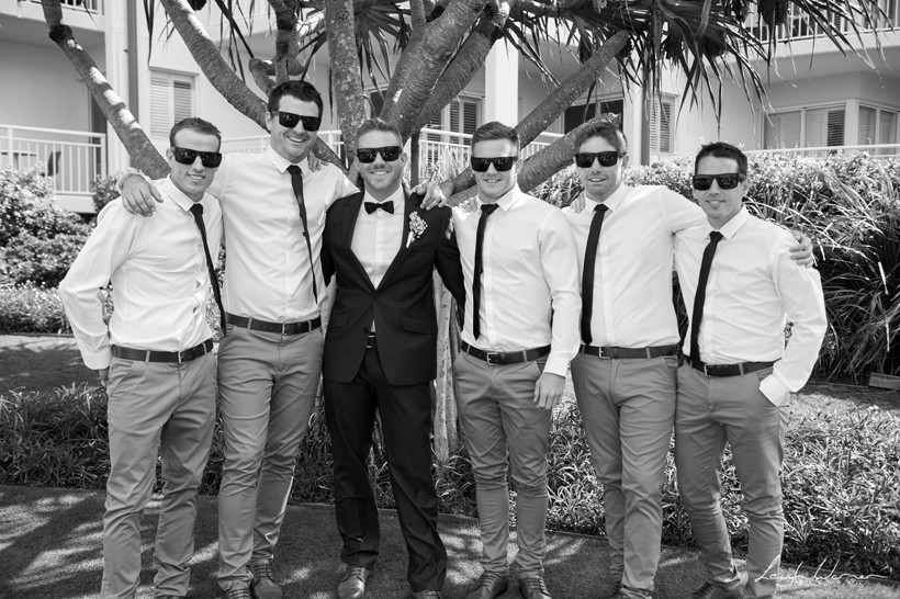 Groomsmen at Mantra on Salt Beach Wedding