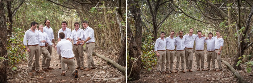 Groomsmen in the Cottonwoods at the Gold Coast Spit