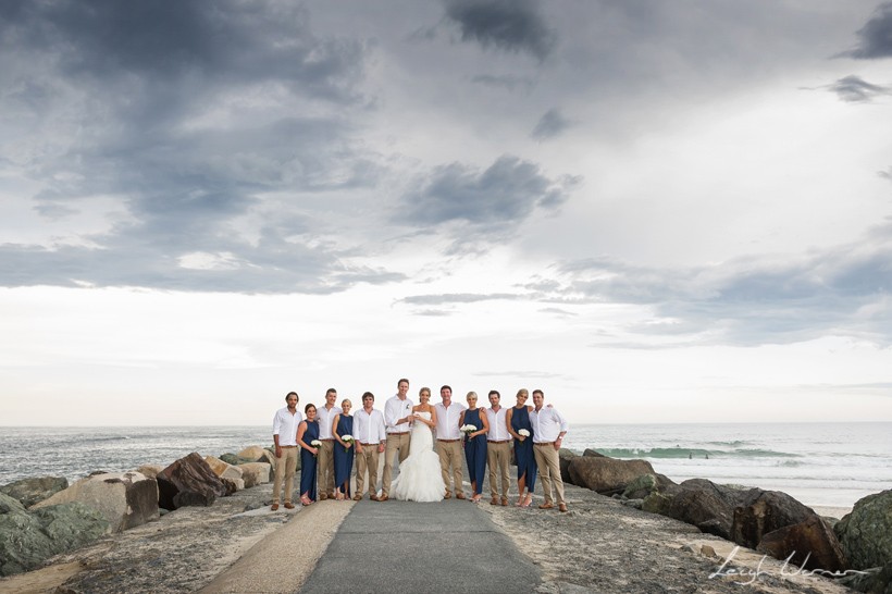 Bridal Party at the Spit Gold Coast