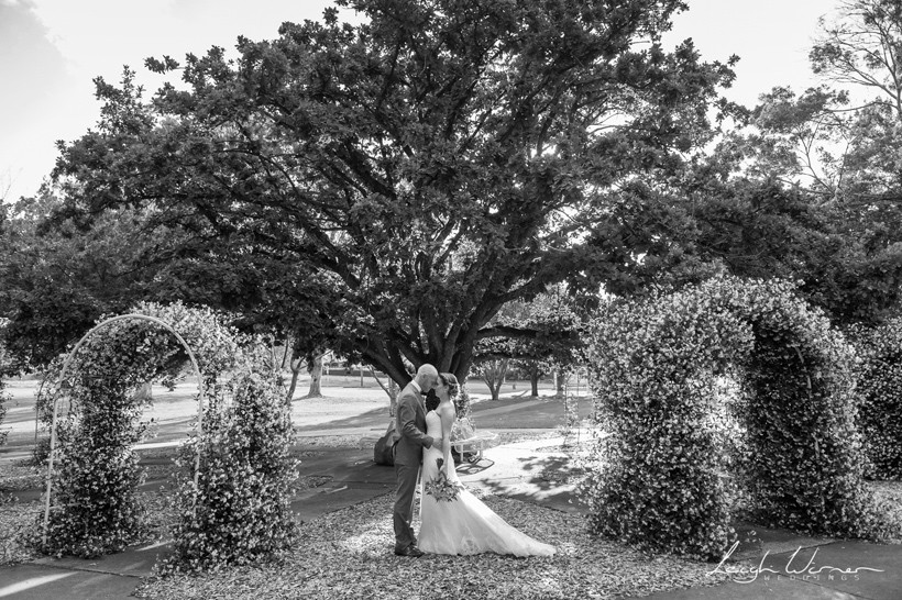 Bride and Groom in Toowoomba landscape