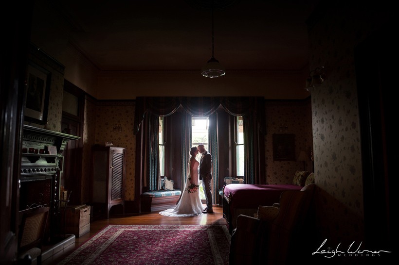 Bride and Groom in Historic Toowoomba Homestead