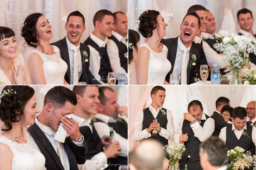 Emotion filled Speeches at Polly's Kitchen Wedding